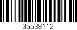 Código de barras (EAN, GTIN, SKU, ISBN): '35538112'