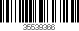 Código de barras (EAN, GTIN, SKU, ISBN): '35539366'