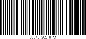 Código de barras (EAN, GTIN, SKU, ISBN): '35540_202_0_M'