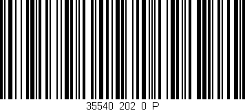 Código de barras (EAN, GTIN, SKU, ISBN): '35540_202_0_P'