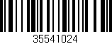 Código de barras (EAN, GTIN, SKU, ISBN): '35541024'
