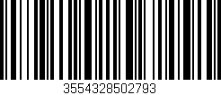 Código de barras (EAN, GTIN, SKU, ISBN): '3554328502793'