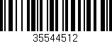 Código de barras (EAN, GTIN, SKU, ISBN): '35544512'