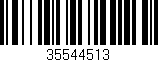 Código de barras (EAN, GTIN, SKU, ISBN): '35544513'