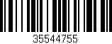 Código de barras (EAN, GTIN, SKU, ISBN): '35544755'