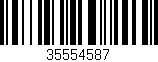 Código de barras (EAN, GTIN, SKU, ISBN): '35554587'