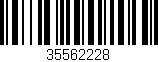 Código de barras (EAN, GTIN, SKU, ISBN): '35562228'