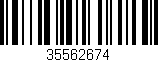 Código de barras (EAN, GTIN, SKU, ISBN): '35562674'