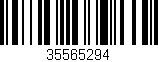 Código de barras (EAN, GTIN, SKU, ISBN): '35565294'
