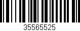 Código de barras (EAN, GTIN, SKU, ISBN): '35565525'