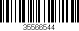 Código de barras (EAN, GTIN, SKU, ISBN): '35566544'