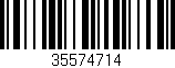 Código de barras (EAN, GTIN, SKU, ISBN): '35574714'