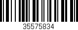 Código de barras (EAN, GTIN, SKU, ISBN): '35575834'