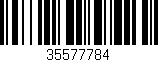 Código de barras (EAN, GTIN, SKU, ISBN): '35577784'