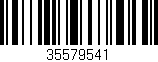 Código de barras (EAN, GTIN, SKU, ISBN): '35579541'