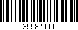 Código de barras (EAN, GTIN, SKU, ISBN): '35582009'
