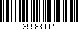 Código de barras (EAN, GTIN, SKU, ISBN): '35583092'