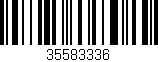 Código de barras (EAN, GTIN, SKU, ISBN): '35583336'