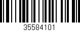 Código de barras (EAN, GTIN, SKU, ISBN): '35584101'