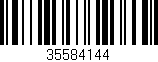 Código de barras (EAN, GTIN, SKU, ISBN): '35584144'