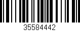 Código de barras (EAN, GTIN, SKU, ISBN): '35584442'