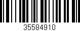 Código de barras (EAN, GTIN, SKU, ISBN): '35584910'