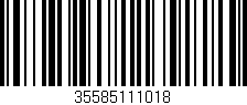 Código de barras (EAN, GTIN, SKU, ISBN): '35585111018'