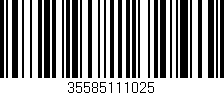 Código de barras (EAN, GTIN, SKU, ISBN): '35585111025'