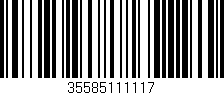 Código de barras (EAN, GTIN, SKU, ISBN): '35585111117'