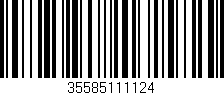 Código de barras (EAN, GTIN, SKU, ISBN): '35585111124'
