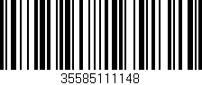 Código de barras (EAN, GTIN, SKU, ISBN): '35585111148'