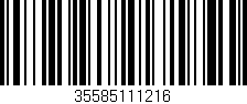 Código de barras (EAN, GTIN, SKU, ISBN): '35585111216'