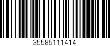 Código de barras (EAN, GTIN, SKU, ISBN): '35585111414'
