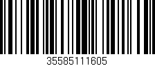 Código de barras (EAN, GTIN, SKU, ISBN): '35585111605'