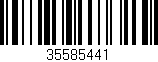 Código de barras (EAN, GTIN, SKU, ISBN): '35585441'
