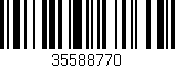 Código de barras (EAN, GTIN, SKU, ISBN): '35588770'