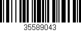 Código de barras (EAN, GTIN, SKU, ISBN): '35589043'