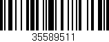 Código de barras (EAN, GTIN, SKU, ISBN): '35589511'