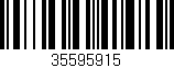 Código de barras (EAN, GTIN, SKU, ISBN): '35595915'