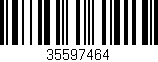 Código de barras (EAN, GTIN, SKU, ISBN): '35597464'