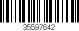 Código de barras (EAN, GTIN, SKU, ISBN): '35597642'