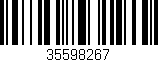 Código de barras (EAN, GTIN, SKU, ISBN): '35598267'