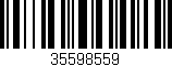 Código de barras (EAN, GTIN, SKU, ISBN): '35598559'
