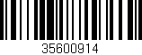 Código de barras (EAN, GTIN, SKU, ISBN): '35600914'