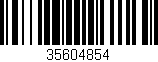 Código de barras (EAN, GTIN, SKU, ISBN): '35604854'