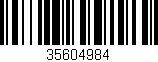 Código de barras (EAN, GTIN, SKU, ISBN): '35604984'