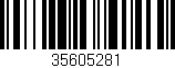 Código de barras (EAN, GTIN, SKU, ISBN): '35605281'
