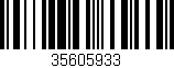 Código de barras (EAN, GTIN, SKU, ISBN): '35605933'