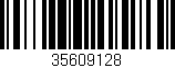 Código de barras (EAN, GTIN, SKU, ISBN): '35609128'