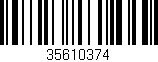 Código de barras (EAN, GTIN, SKU, ISBN): '35610374'